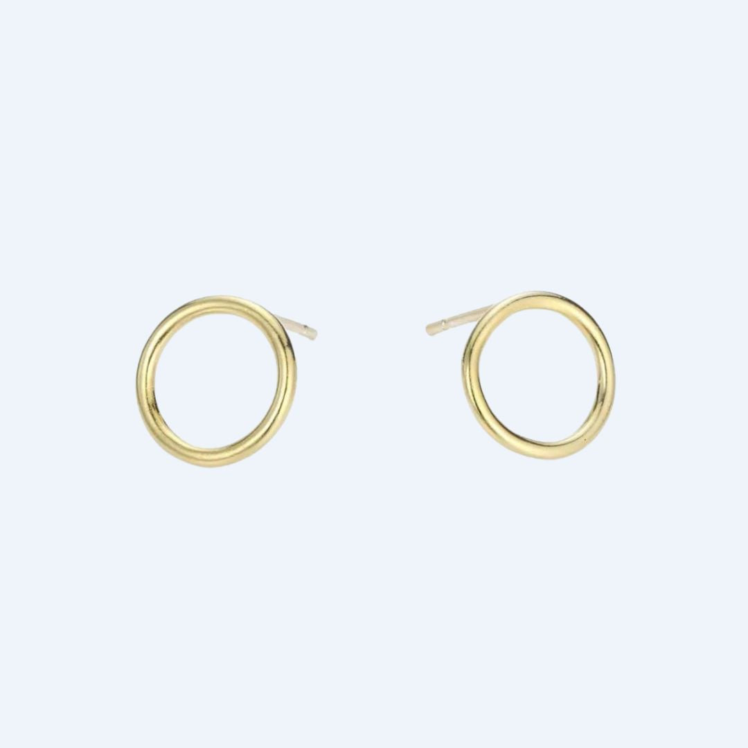 Thin Circle Hypoallergenic Stud Earrings