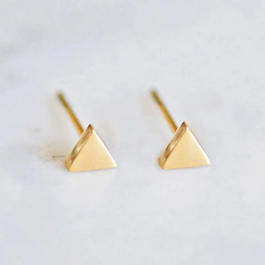 Minimalist Triangle Hypoallergenic Stud Earrings
