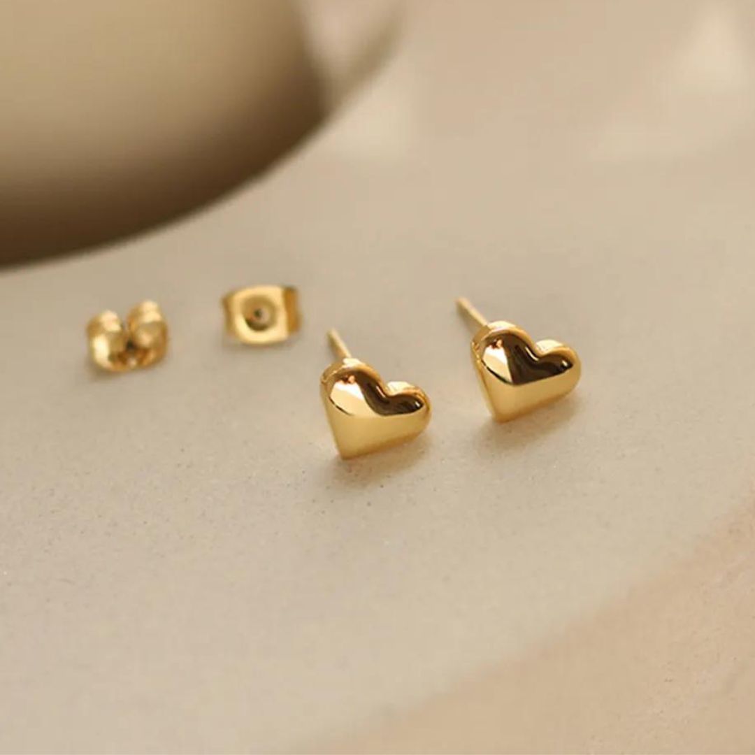 Heart Hypoallergenic Stud Earrings