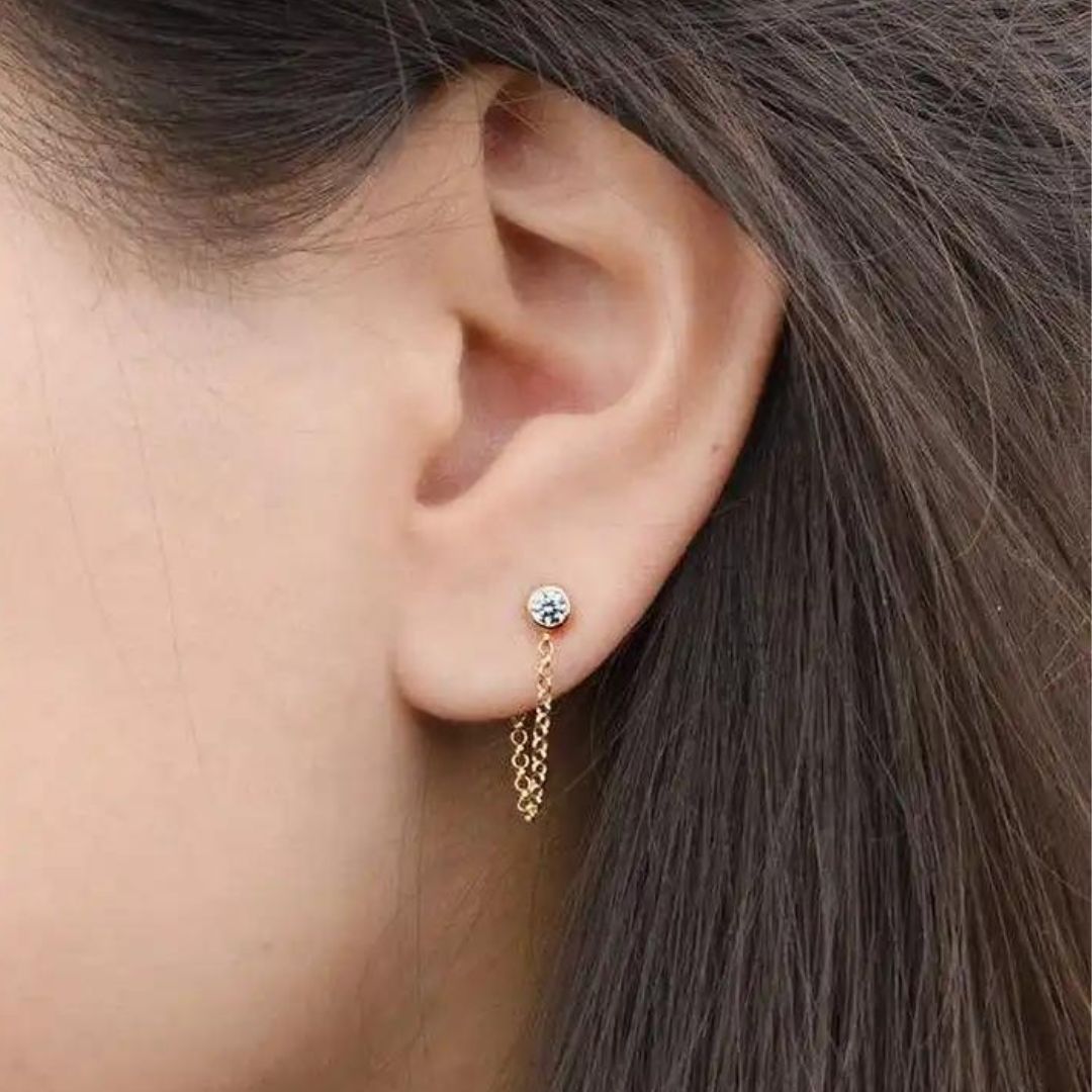 Mismatched Sparkle Drop Hypoallergenic Earrings