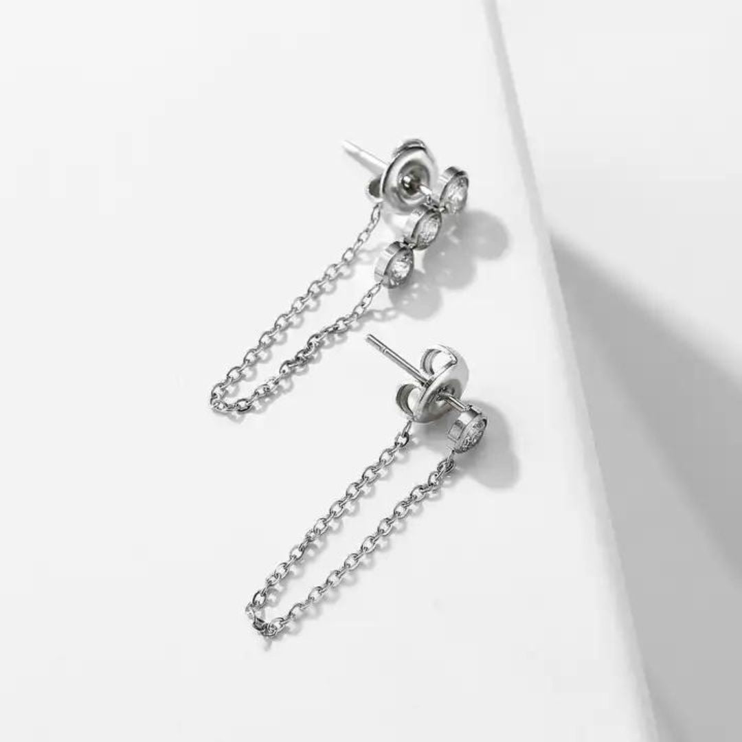 Mismatched Sparkle Drop Hypoallergenic Earrings
