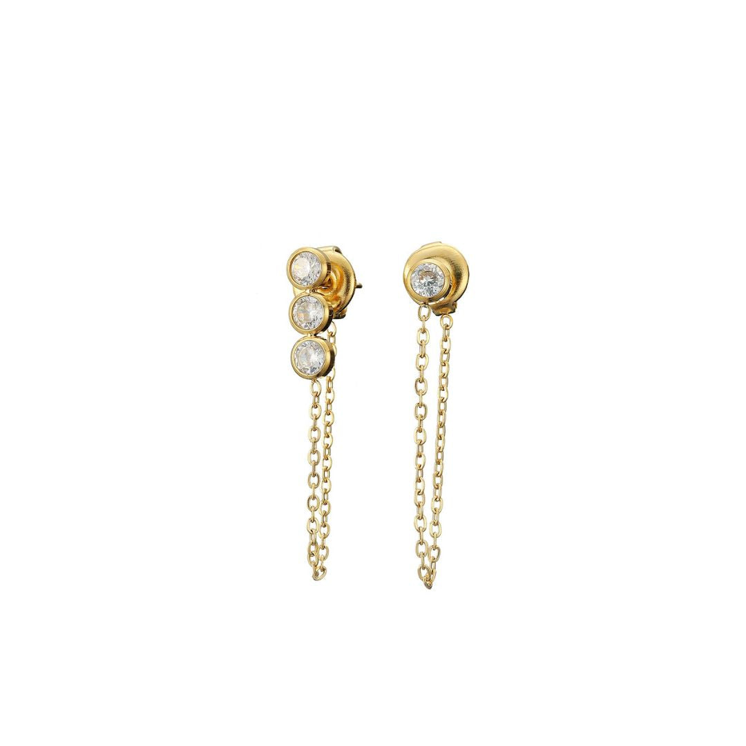 Mismatched Sparkle Drop Hypoallergenic Earrings