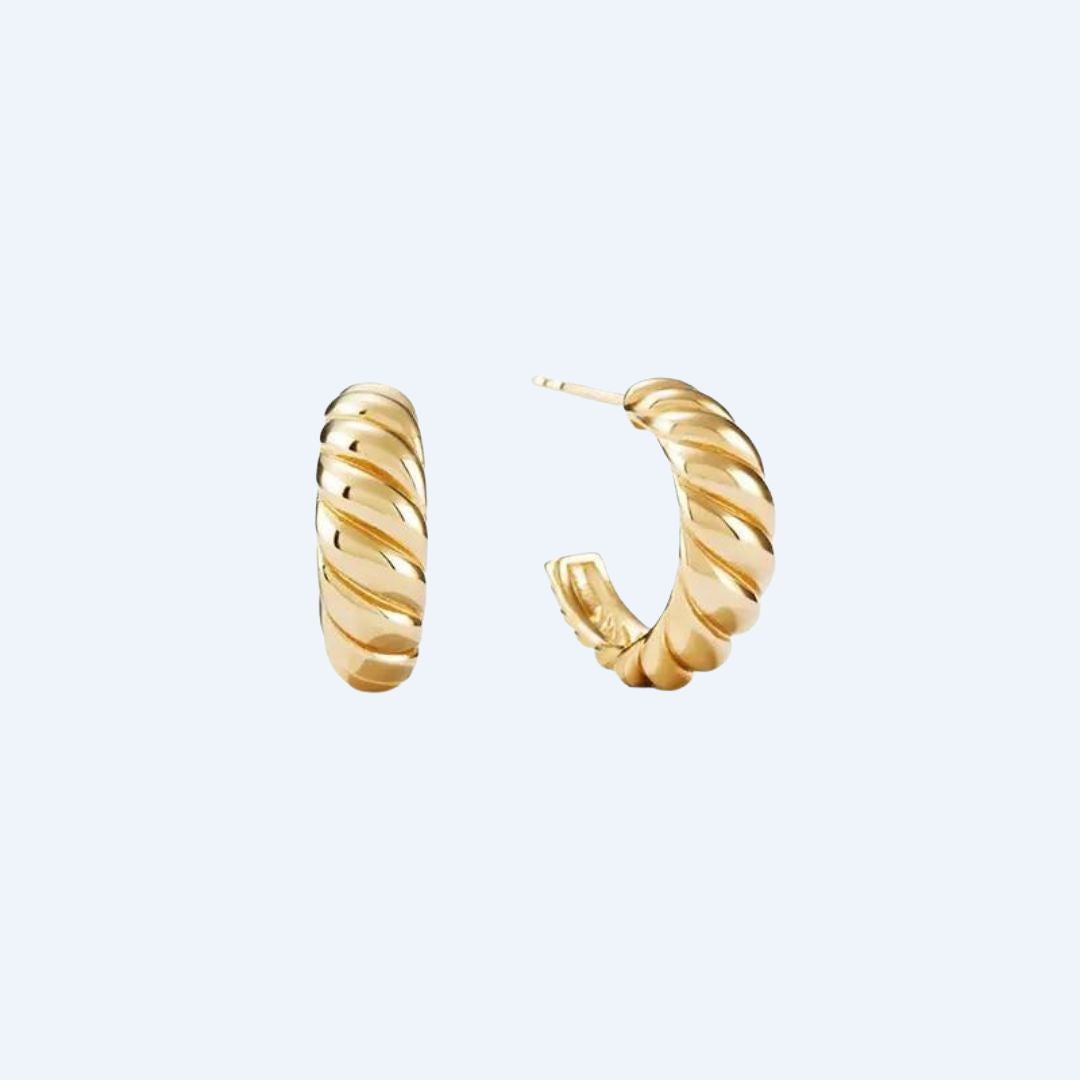 Twist Hoop Hypoallergenic Earrings