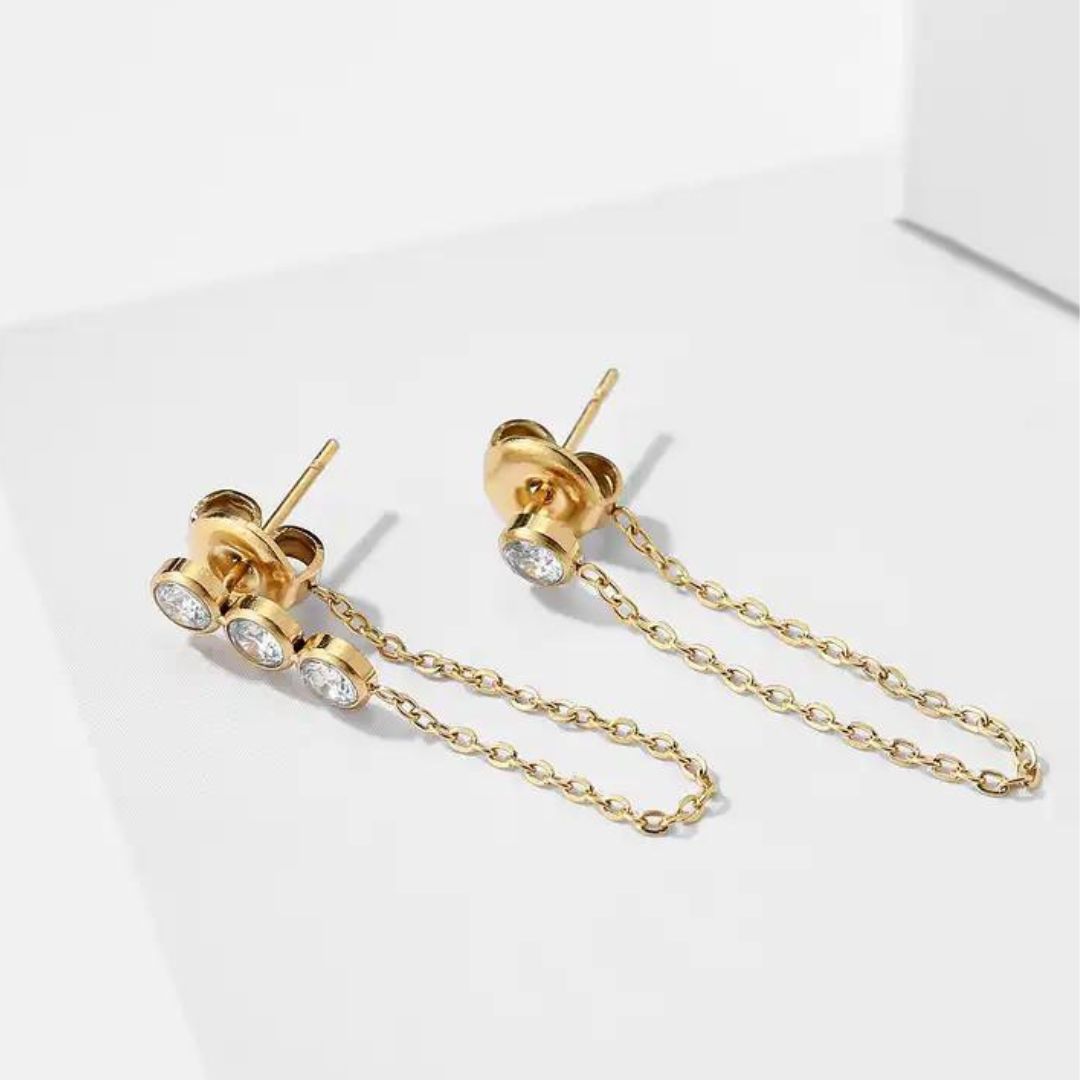 Mismatched Sparkle Drop Hypoallergenic Earrings