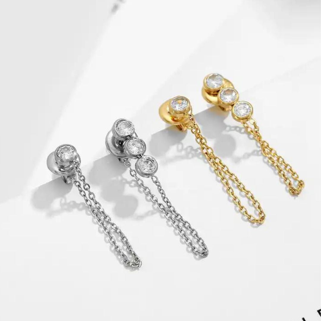 Mismatched Sparkle Drop Hypoallergenic Earrings