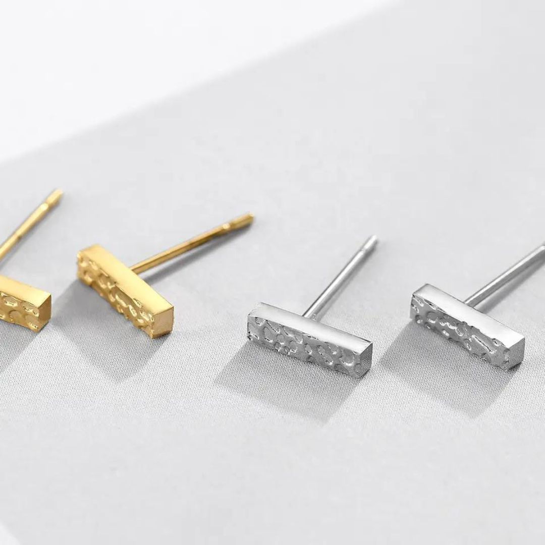 Hammer Stick Hypoallergenic Stud Earrings