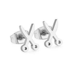 Scissors Hypoallergenic Stud Earrings